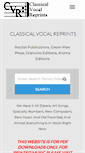 Mobile Screenshot of classicalvocalreprints.com